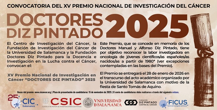 Bases del XV Premio Nacional de Investigación en Cáncer Doctores Diz Pintado